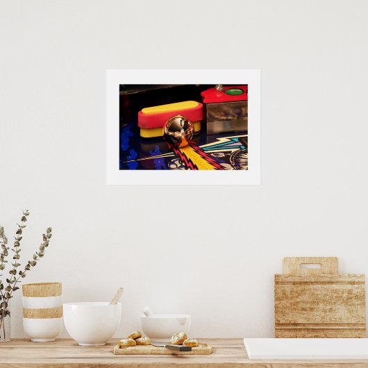 TZ Clock Pinball Poster (Küche)