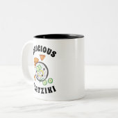 Tzatziki Griechisch Meze Dip Mittelmeer Food Griec Zweifarbige Tasse (Vorderseite Links)