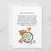 Tzatziki Griechisches Meze Dip Mediterranes Dinner Einladung (Rückseite)