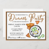 Tzatziki Griechisches Meze Dip Mediterranes Dinner Einladung (Vorne/Hinten)