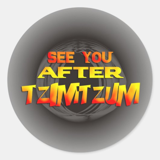 Tzimtzum Runder Aufkleber (Vorderseite)