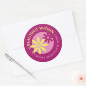 Tznius Runder Aufkleber (Umschlag)