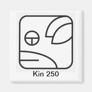 Tzolkin Cachorro Branco Kin 250 Magnet