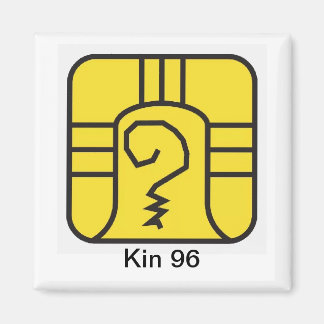 Tzolkin Guerreiro Amarelo Kin 96 Magnet