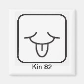 Tzolkin Vento Branco Kin 82 Magnet (Vorne)