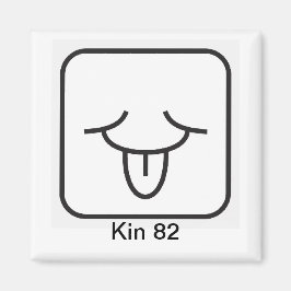 Tzolkin Vento Branco Kin 82 Magnet