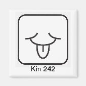 Tzolkin Vento Branco Kin Magnet (Vorne)