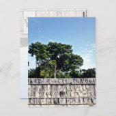 Tzompantli-Schädelmauer, Chichen Itza Postkarte (Vorne/Hinten)
