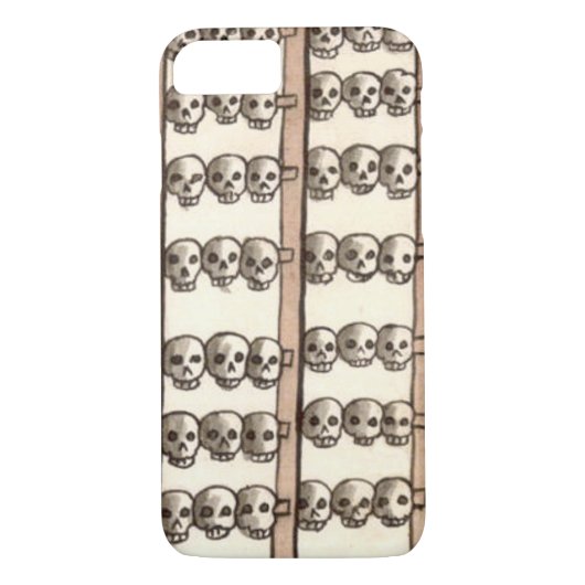 Tzompantli Skull Rack Aztec Case-Mate iPhone Hülle (Rückseite)