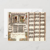 Tzompantli Skull Rack Aztec Temple Postkarte (Vorne/Hinten)