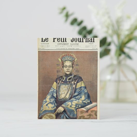 Tz'U-Hsi Empress Dowager von China Postkarte (Stehend Vorderseite)