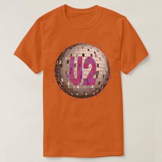 U2 Disco Ball Ultraviolett T-Shirt (Design vorne)