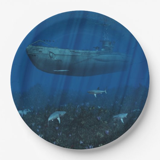 U99 U-Boot Pappteller (Vorderseite)