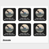 U-29 - Stopp-Kiefernbergwerk Quadratischer Aufkleber (Blatt)