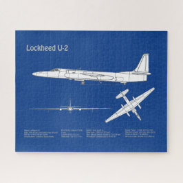 U-2 Dragon Lady - Airplane Blueprint Plans ABD Puzzle