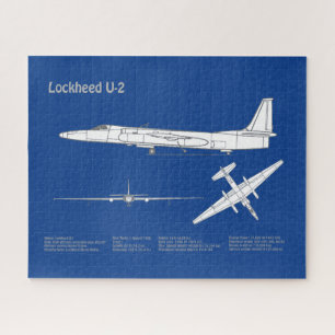 U-2 Dragon Lady - Airplane Blueprint Plans ABD Puzzle