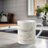 U-2 Dragon Lady - Airplane Blueprint Plans SD Kaffeetasse