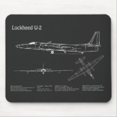 U-2 Dragon Lady - Flugzeugkonzepte PD Mousepad (Vorne)