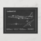U-2 Dragon Lady - Flugzeugkonzepte PD Postkarte (Vorderseite)
