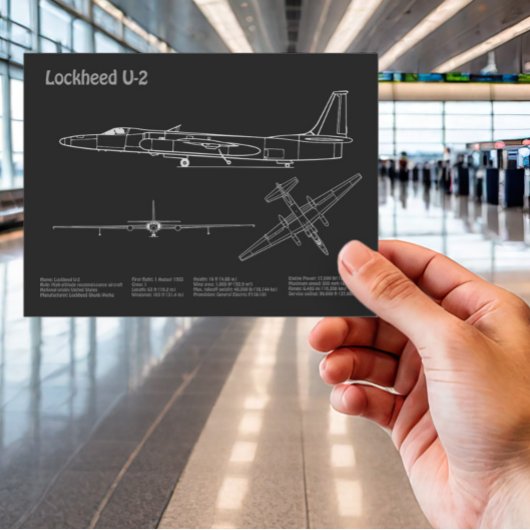 U-2 Dragon Lady - Flugzeugkonzepte PD Postkarte