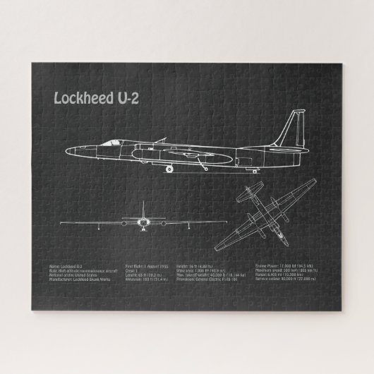 U-2 Dragon Lady - Flugzeugkonzepte PD Puzzle (Horizontal)