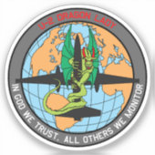 U-2 Dragon Lady Insignia Aufkleber (Vorderseite)