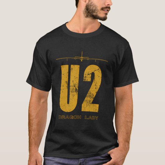 U-2 Dragon Lady Spy Flugzeug T-Shirt (Vorderseite)