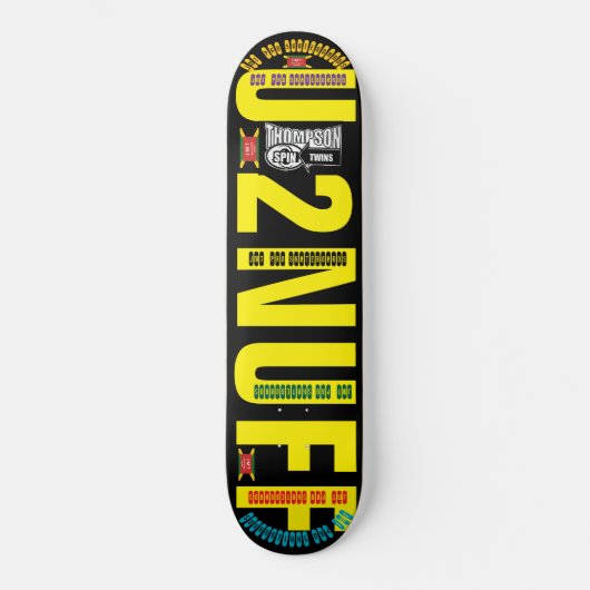 U 2 GENUG. JMT. Skateboard (Vorderseite)