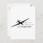 U-2 In Gott vertrauen wir, alle anderen überwachen Postkarte (Vorne/Hinten)