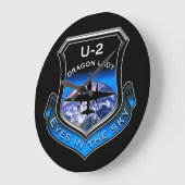 U-2-Spionage-Flugzeug Große Wanduhr (Winkel)
