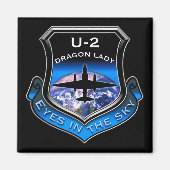 U-2-Spionage-Flugzeug Magnet (Vorne)