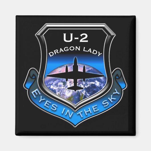 U-2-Spionage-Flugzeug Magnet (Vorne)