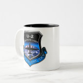U-2-Spionage-Flugzeug Zweifarbige Tasse (Vorderseite Links)
