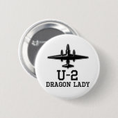 U-2 Spy-Flugzeug Button (Vorne & Hinten)