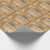 U-Auswahl-Farbglückliche Chanukkasymbole u. -text Geschenkpapier (Ecke)