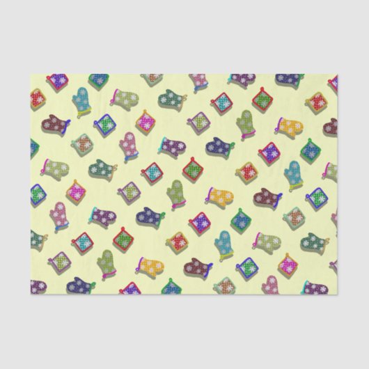 U-Auswahl-Farbpotholder-Ofen-Mitte mit Seidenpapier (Vorderseite)