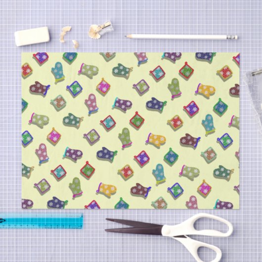 U-Auswahl-Farbpotholder-Ofen-Mitte mit Seidenpapier (Handwerk)