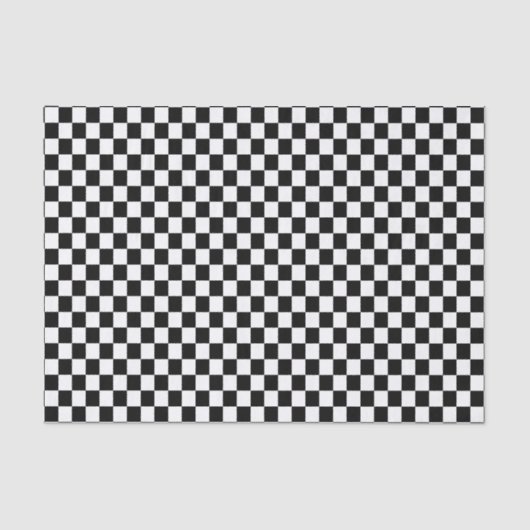 U-Auswahl Farbschwarz-karierte Fliesen Seidenpapier (Vorderseite)