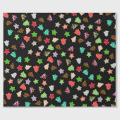 U-Auswahl-Farbweihnachtsfeiertags-Plätzchen Geschenkpapier (Flach)