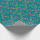 U-Auswahl-Farbweihnachtsfeiertags-Zuckerstangen Geschenkpapier (Ecke)