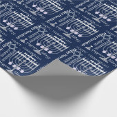 U-Auswahl-Farbweiße glückliche Chanukkasymbole u. Geschenkpapier (Ecke)