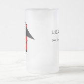 U.B.B. Mattierte Bier-Tasse Columbus Mattglas Bierglas (Mittel)