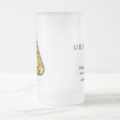 U.B.S schamlose mattierte Bier-Tasse Mattglas Bierglas (Mittel)