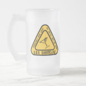 U.B.S schamlose mattierte Bier-Tasse Mattglas Bierglas (Links)