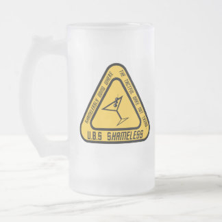 U.B.S schamlose mattierte Bier-Tasse Mattglas Bierglas