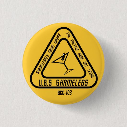 U.B.S schamloser Miniknopf Button (Vorderseite)