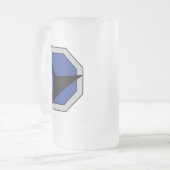 U.B.S. Verzicht-mattierte Bier-Tasse Mattglas Bierglas (Vorderseite Links)