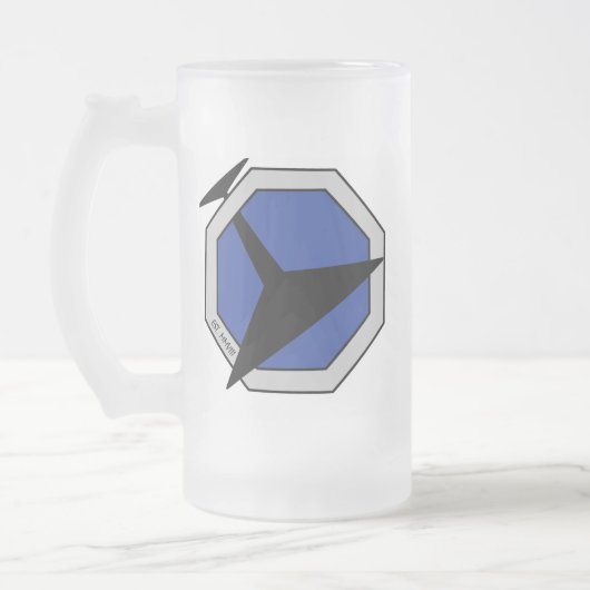 U.B.S. Verzicht-mattierte Bier-Tasse Mattglas Bierglas (Links)