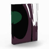 U-Bahn: Abstrakt Schwarz, Weiß, Lila und Grün Fotoblock (Links)