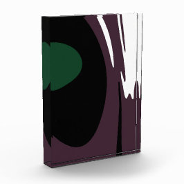 U-Bahn: Abstrakt Schwarz, Weiß, Lila und Grün Fotoblock